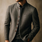 Carter - Men's Tailored Wool Button-Front Jacket