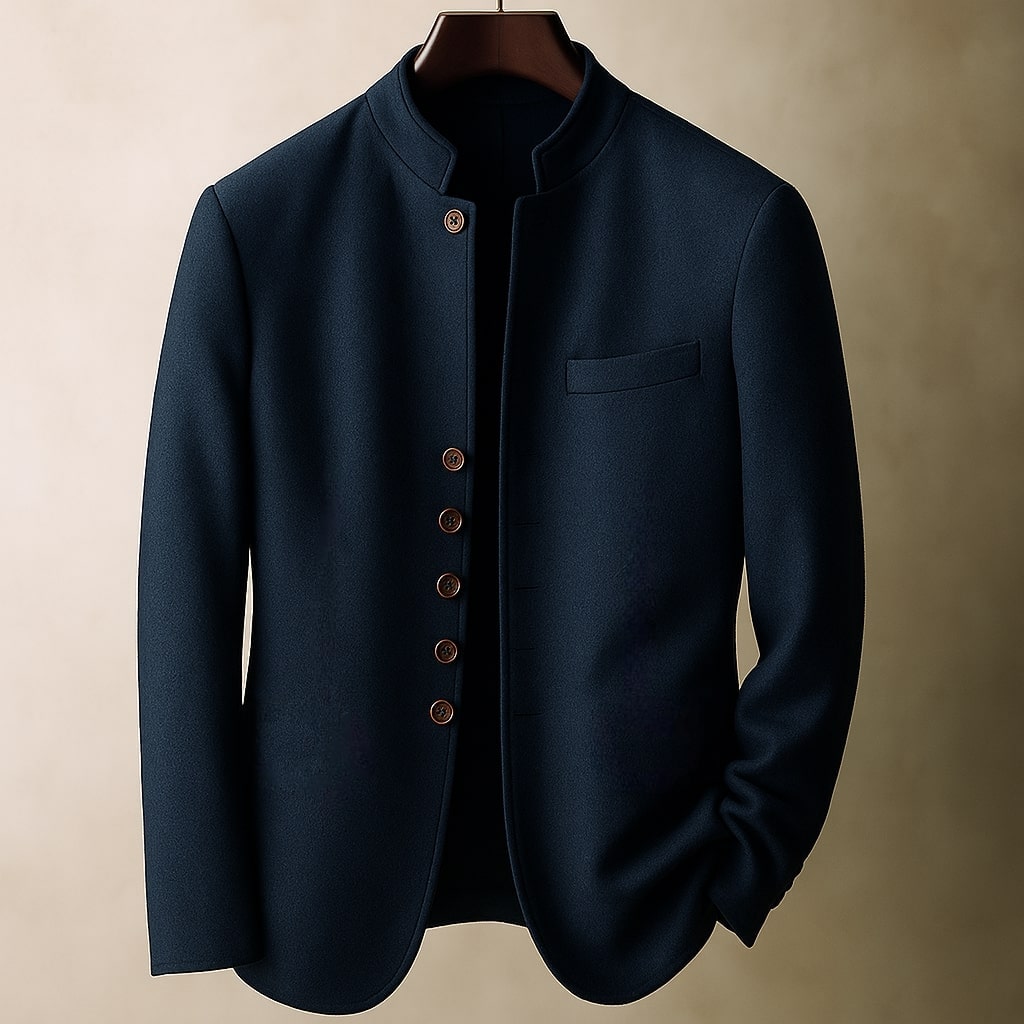 Carter - Men's Tailored Wool Button-Front Jacket