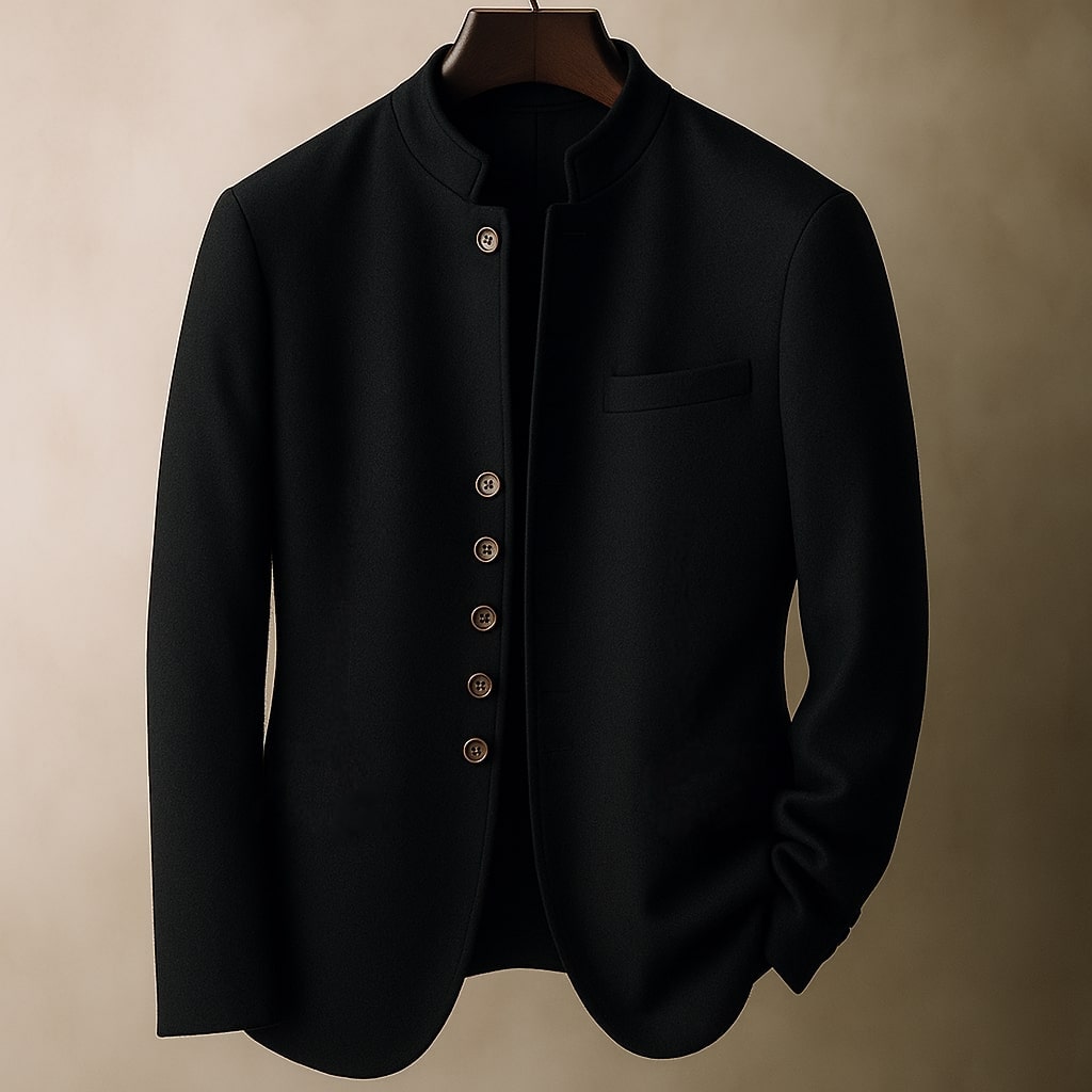 Carter - Men's Tailored Wool Button-Front Jacket
