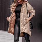 Charli - Women's Oversized Quilted Parka with Drawstring Waist
