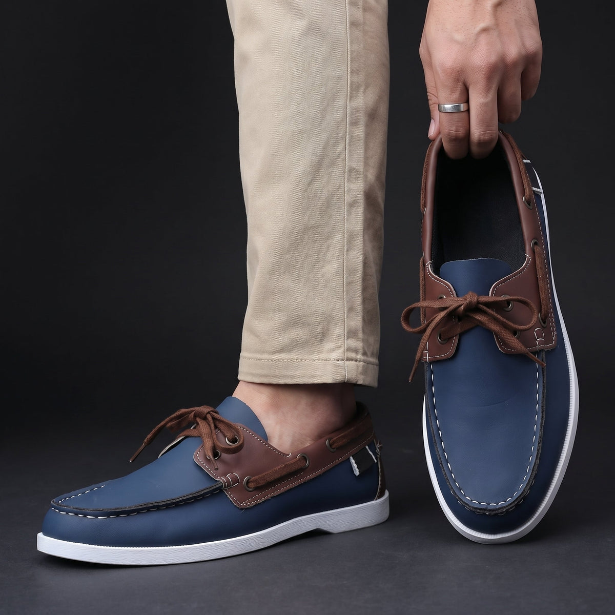 Ethan - Men's Casual Lace-Up Boat Shoes