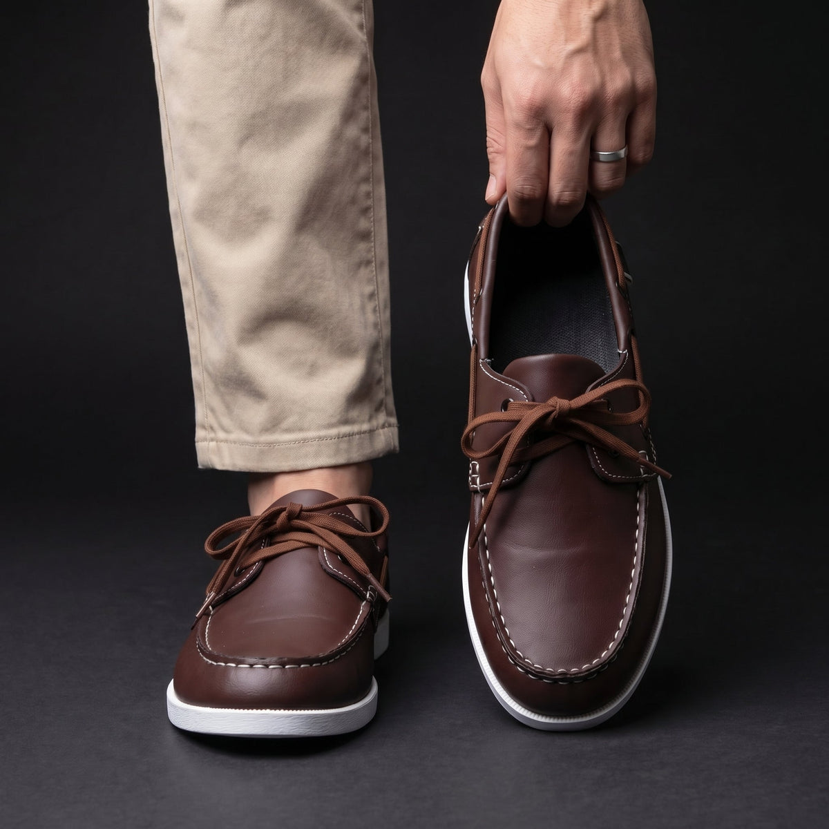 Ethan - Men's Casual Lace-Up Boat Shoes