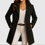 Evelyn - Women's Tailored Wool Blend Coat