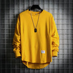 Everett - Men's Oversized Crewneck Pullover with Drop Hem
