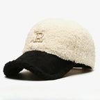 Everley - Sherpa-Lined Baseball Cap with Contrast Brim