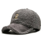 Everley - Sherpa-Lined Baseball Cap with Contrast Brim