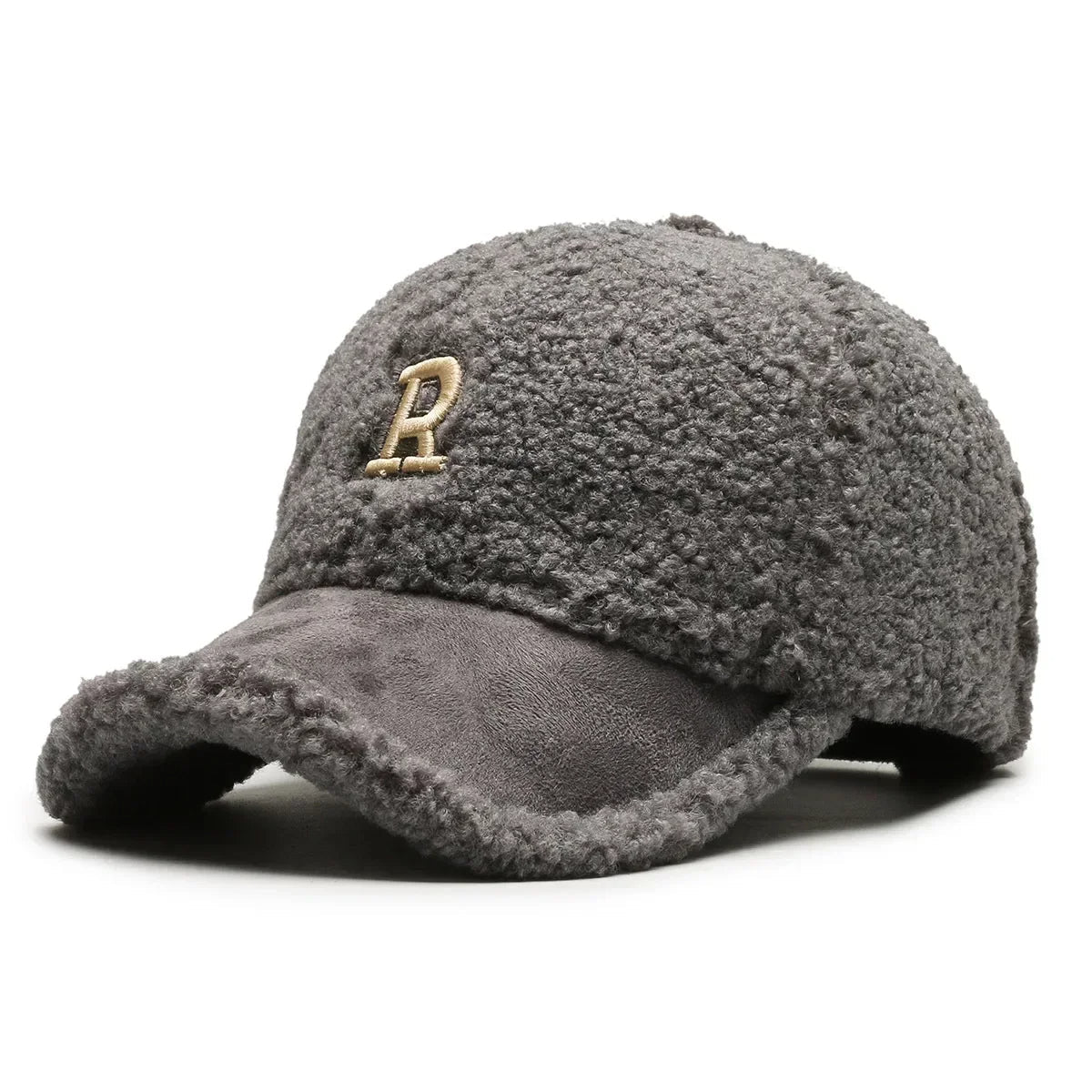 Everley - Sherpa-Lined Baseball Cap with Contrast Brim
