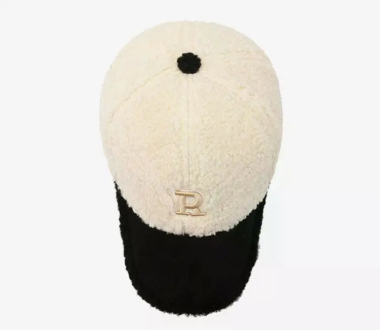 Everley - Sherpa-Lined Baseball Cap with Contrast Brim