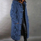 Evie - Women's Chunky Cable Knit Cardigan