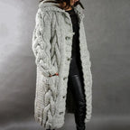 Evie - Women's Chunky Cable Knit Cardigan