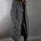 Evie - Women's Chunky Cable Knit Cardigan