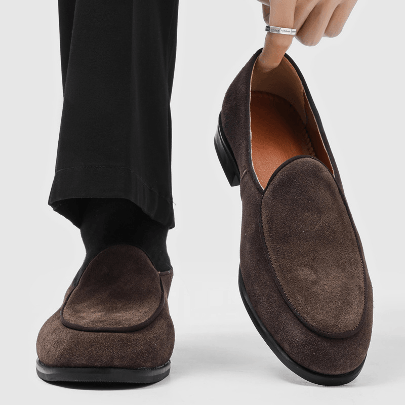 Ezra - Men's Suede Slip-On Loafers