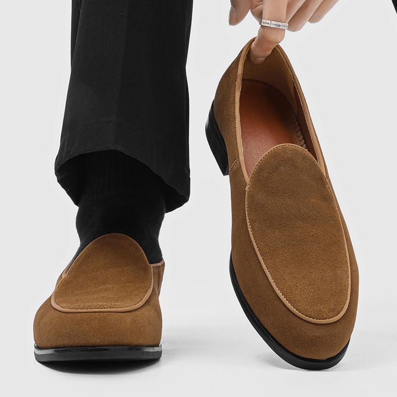 Ezra - Men's Suede Slip-On Loafers