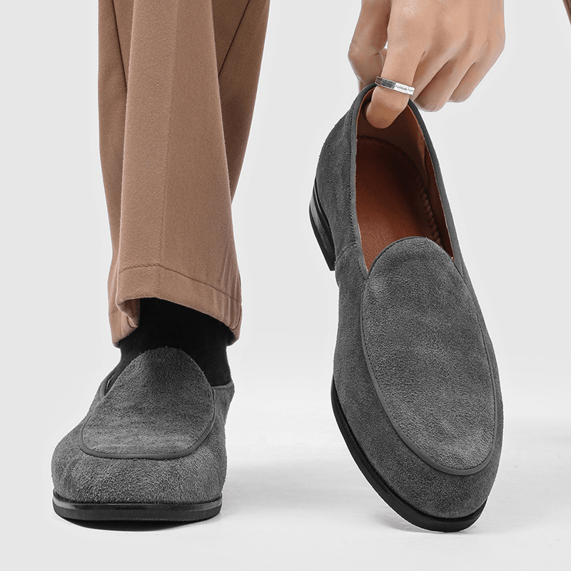 Ezra - Men's Suede Slip-On Loafers