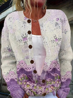 Gwendolyn - Women's Vintage Floral Cardigan