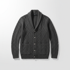 Harley - Men's Wool Cable-Knit Button-Front Cardigan