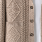 Harley - Men's Wool Cable-Knit Button-Front Cardigan