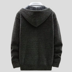 Harrison - Men's Textured Knit Hoodie with Fleece Lining