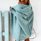 Isolde - Women's Oversized Hooded Knit Cardigan