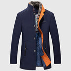 Kenzo - Men's Stand Collar Button-Front Wool Coat