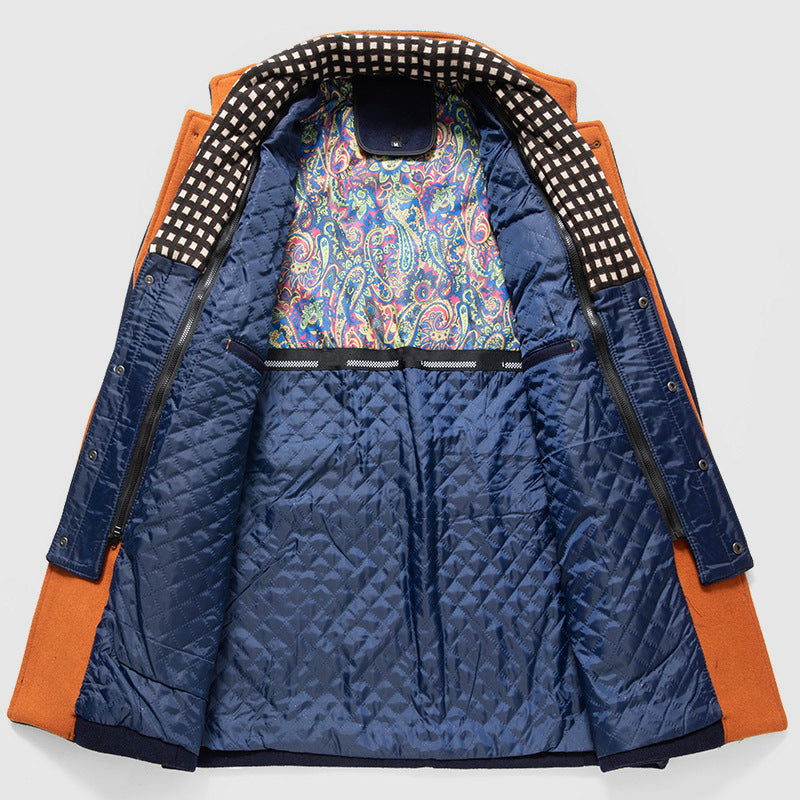 Kenzo - Men's Stand Collar Button-Front Wool Coat