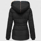 Kestrel - Women's Quilted Hooded Parka with Faux Fur Lining