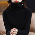 Lara - Women's Soft Fine-Knit Turtleneck Sweater