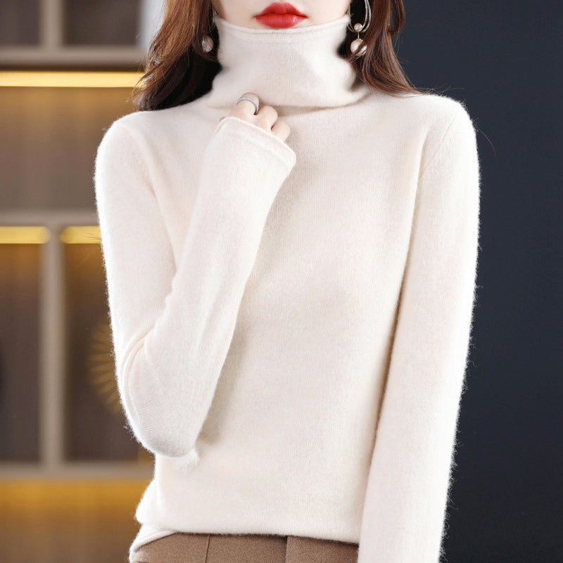 Lara - Women's Soft Fine-Knit Turtleneck Sweater