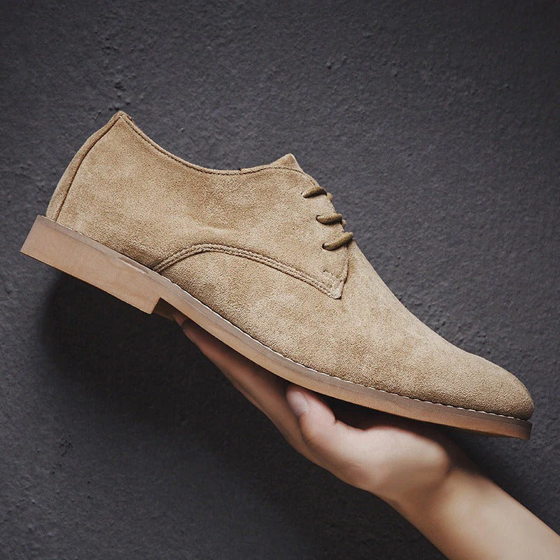 Lenard - Men's Lace-Up Suede Dress Shoes