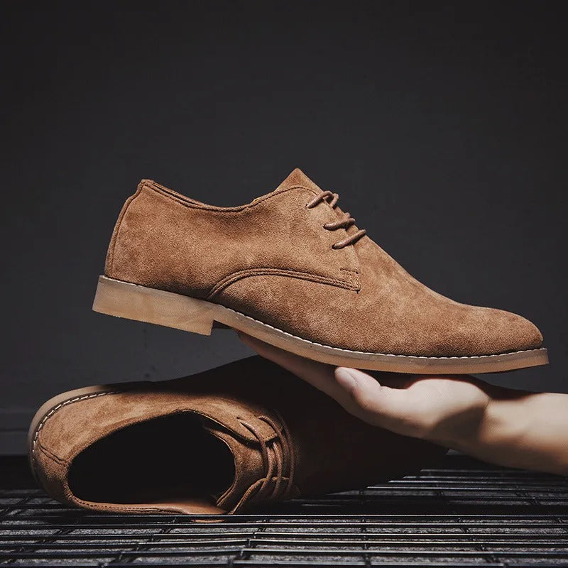 Lenard - Men's Lace-Up Suede Dress Shoes