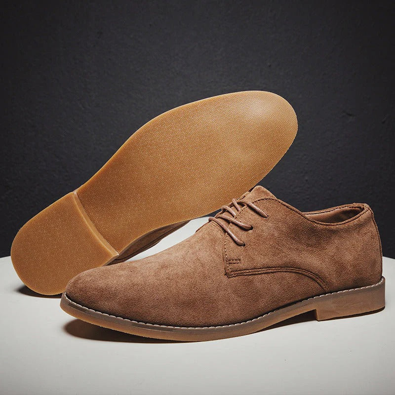 Lenard - Men's Lace-Up Suede Dress Shoes