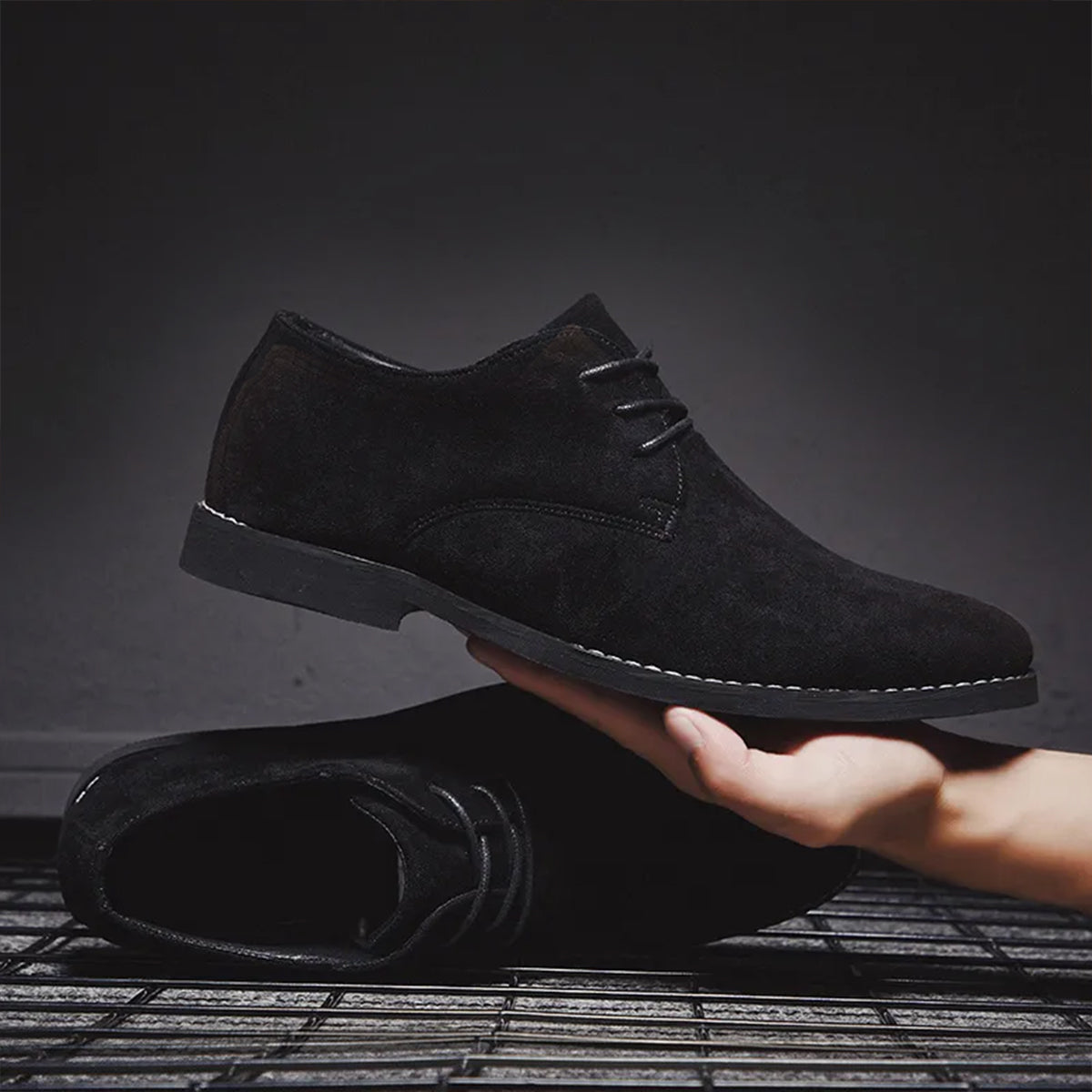 Lenard - Men's Lace-Up Suede Dress Shoes