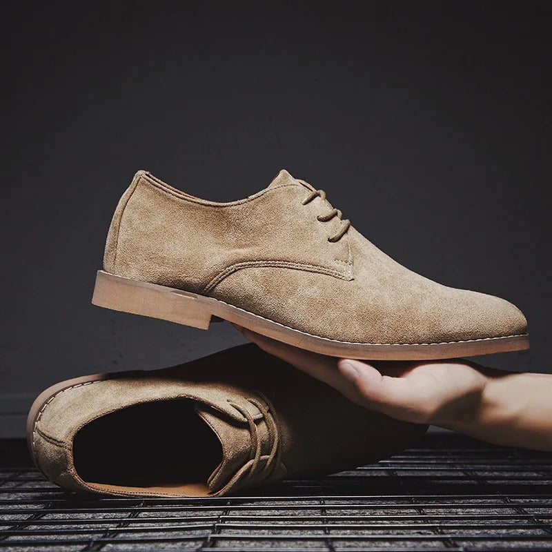 Lenard - Men's Lace-Up Suede Dress Shoes