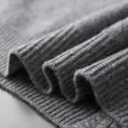 Lincoln - Men's Cashmere Zip Cardigan with Ribbed Collar and Cuffs