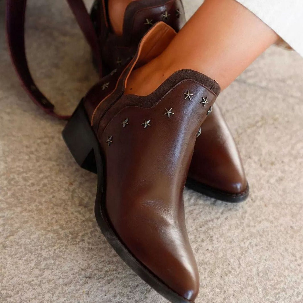 Liora - Women's Star-Stud Pointed-Toe Ankle Boots