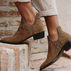 Liora - Women's Star-Stud Pointed-Toe Ankle Boots