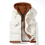Lyndon - Men's Quilted Puffer Gilet with Fleece-Lined Hood