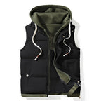 Lyndon - Men's Quilted Puffer Gilet with Fleece-Lined Hood