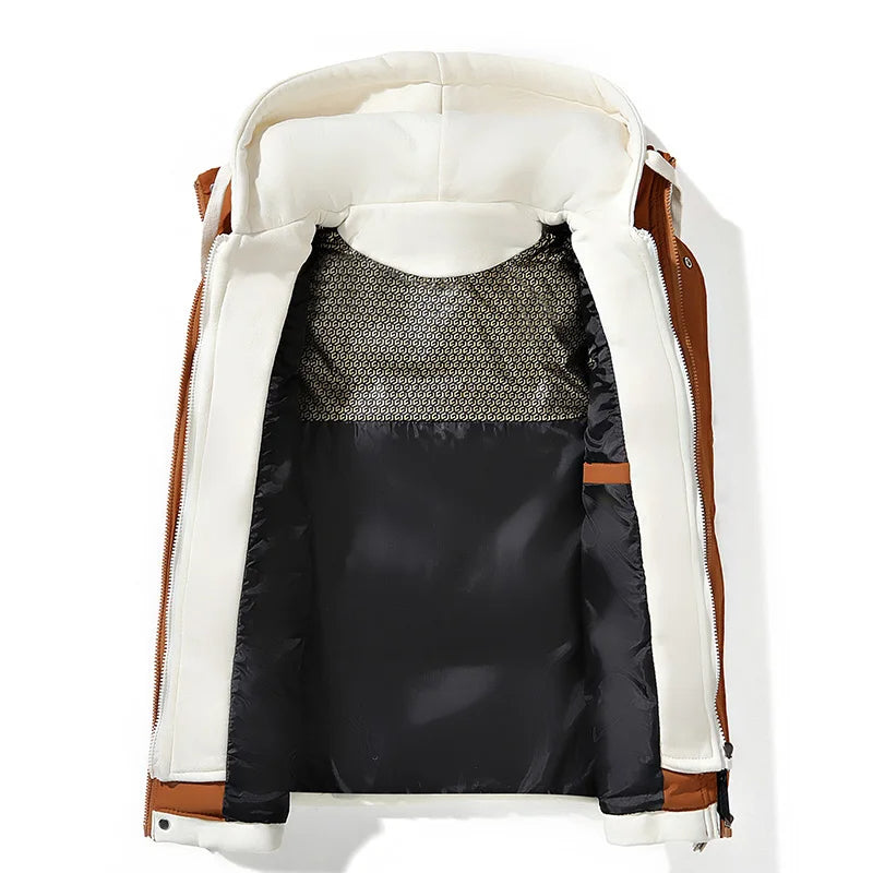Lyndon - Men's Quilted Puffer Gilet with Fleece-Lined Hood