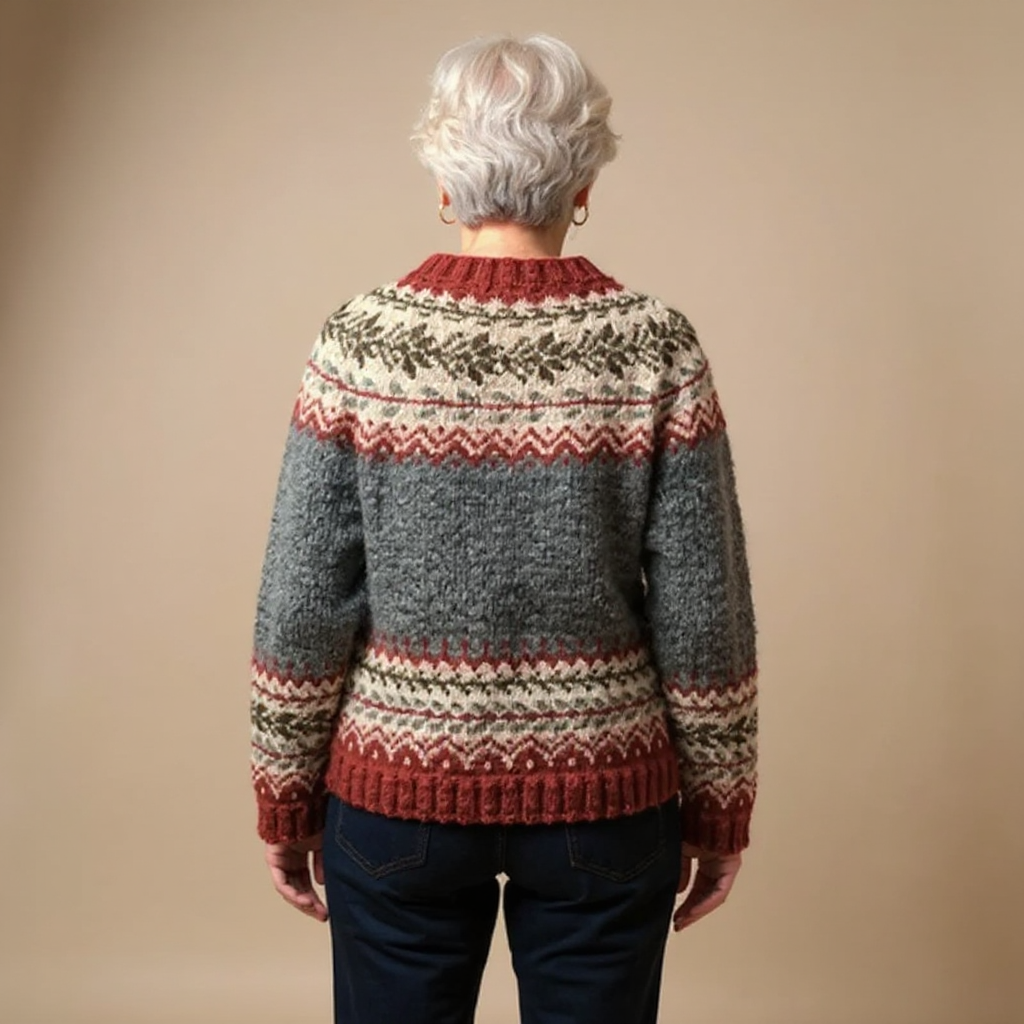 Maeve - Women's Patterned Button-Front Cardigan