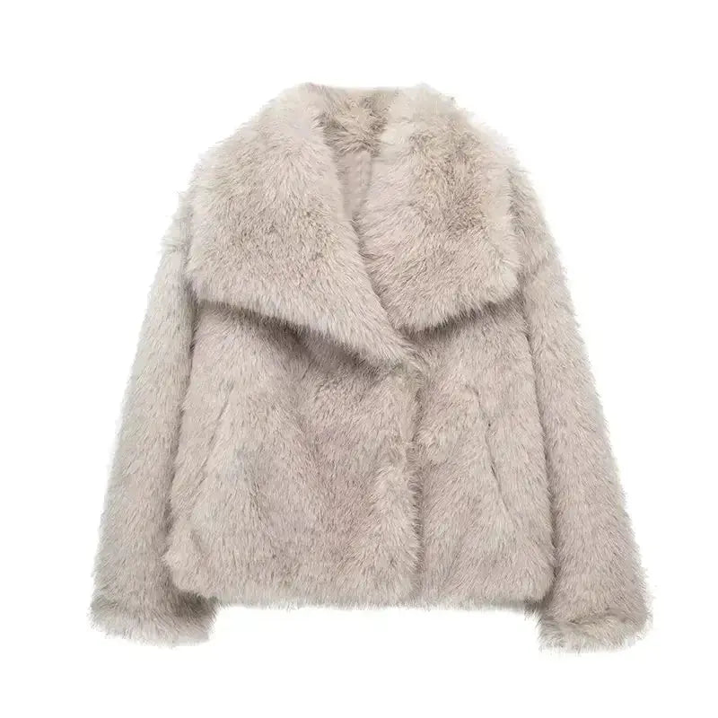 Marcella - Women's Oversized Faux Fur Jacket