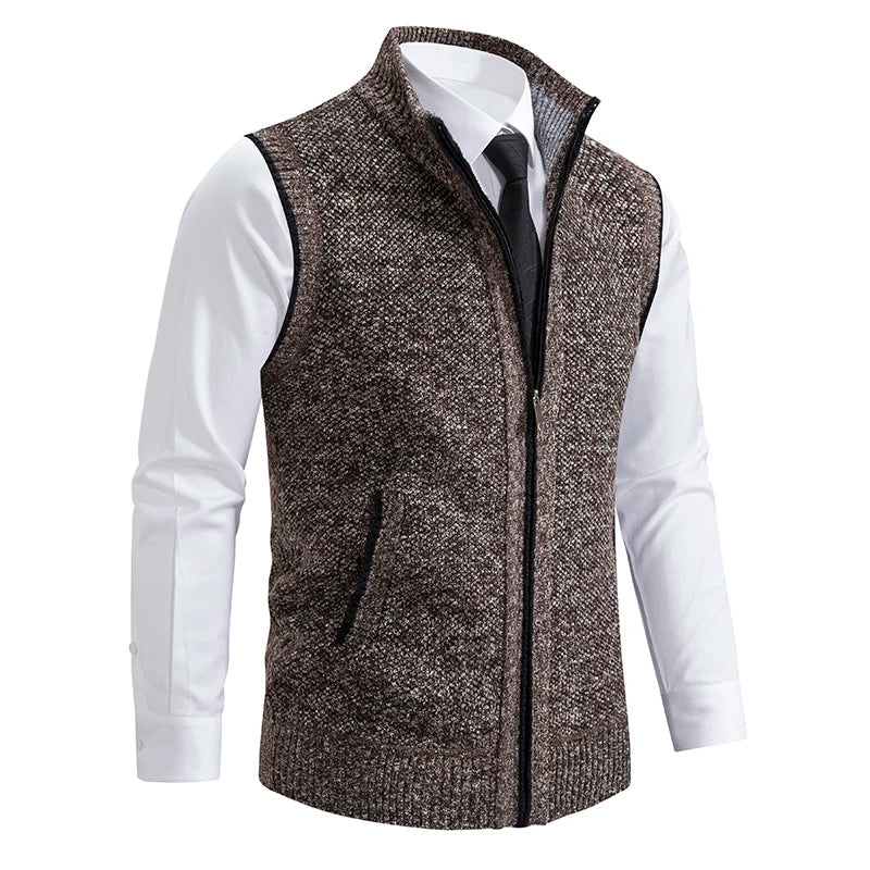 Marcus - Men's Full-Zip Wool-Blend Vest