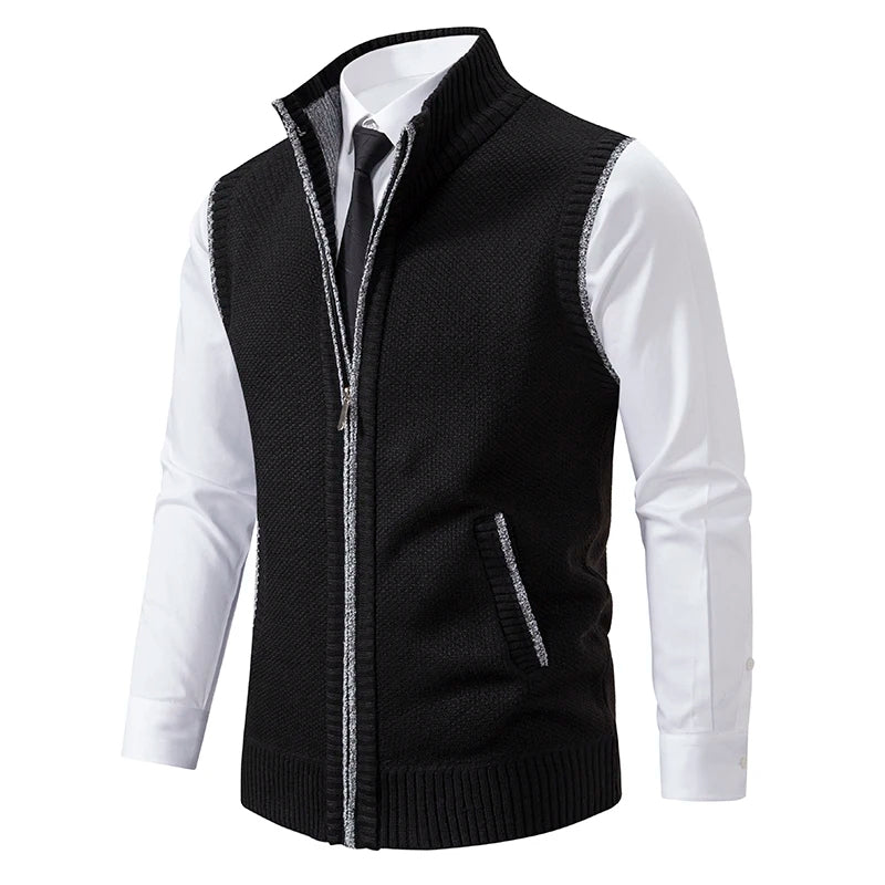 Marcus - Men's Full-Zip Wool-Blend Vest