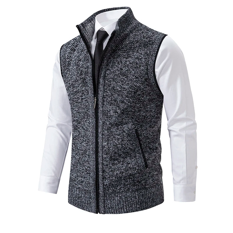 Marcus - Men's Full-Zip Wool-Blend Vest