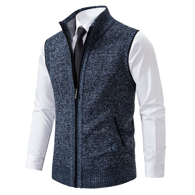 Marcus - Men's Full-Zip Wool-Blend Vest