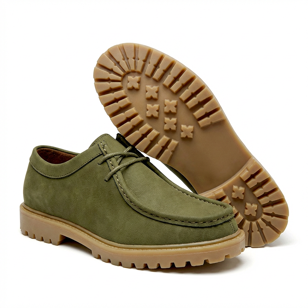 Marcus - Men's Suede Moc Toe Wallabee Shoes