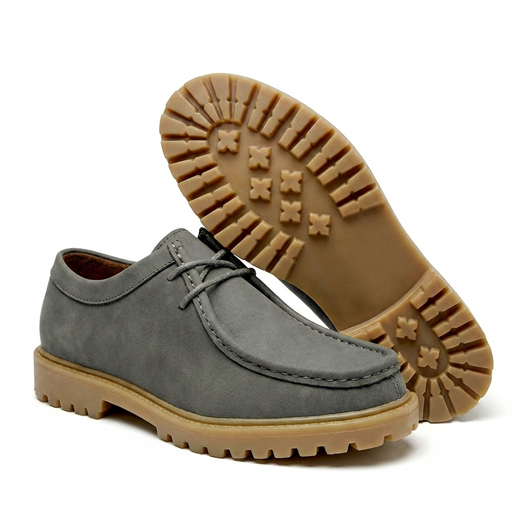 Marcus - Men's Suede Moc Toe Wallabee Shoes