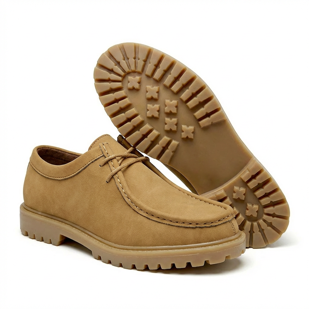 Marcus - Men's Suede Moc Toe Wallabee Shoes