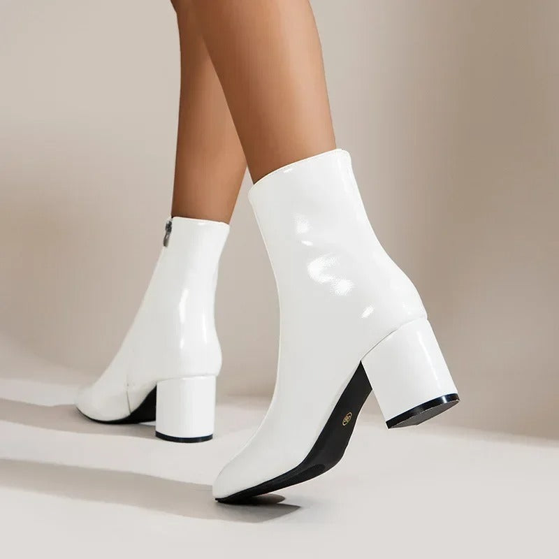 Margery - Women's Block-Heel Pointed Ankle Boot