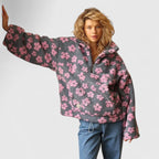 Marlowe - Women's Floral Fleece Quarter-Zip Pullover